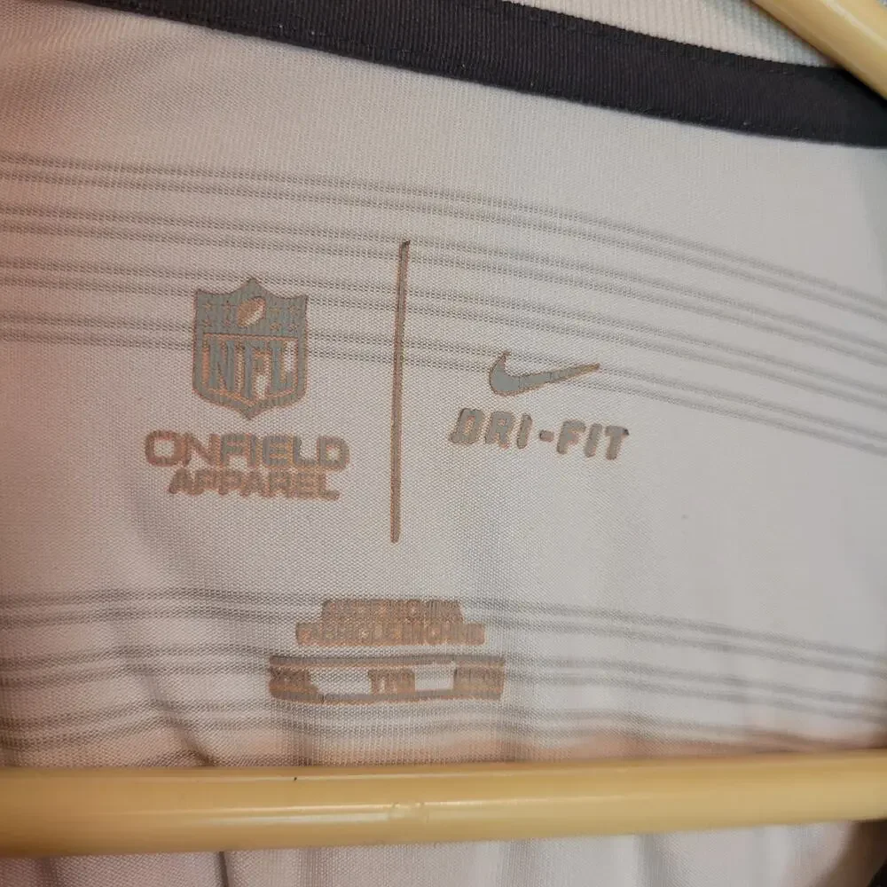 Nike On Field Mens Dri Fit New England Patriots Athletic Polo Shirt Size XXL